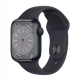 Умные часы Apple Watch Series 8 GPS, 45mm, Midnight Aluminium Case with, Midnight Sport Band - Regular