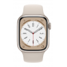 Умные часы Apple Watch Series 8 GPS, 45mm, Starlight Aluminium Case with, Starlight Sport Band - Regular