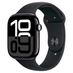 Смарт-часы Apple Watch Series 10 GPS 46mm Jet Black Al Case with Black Sport Band