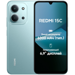 Смартфон Xiaomi Redmi 15C 4/128 ГБ зеленый