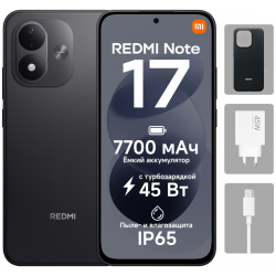 Смартфон Xiaomi REDMI Note 17 6/256 ГБ черный